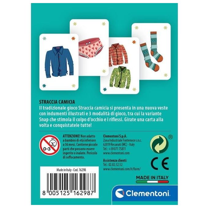Clementoni Carte Straccia Camicia Carte da Gioco