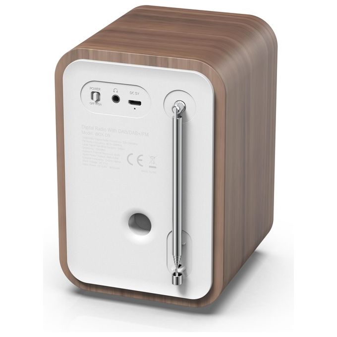 Denver DAB-48 Radio FM e Funzione Bluetooth Integrate Bianco