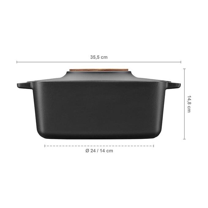 Fiskars Pentola Norden Ghisa Ovale 5 Litri