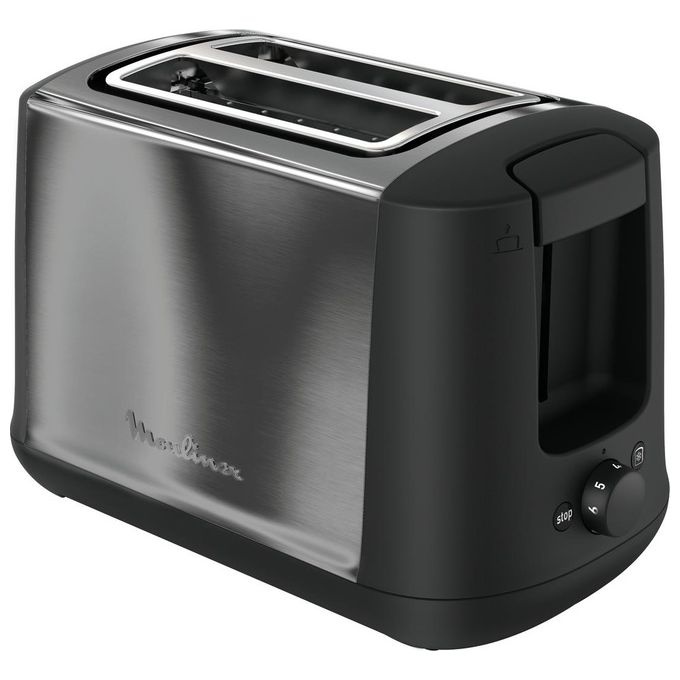 Moulinex SUBITO 4 LT340 Tostapane Nero-Inox