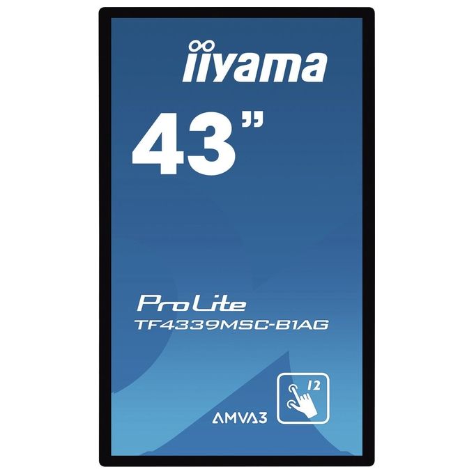 Iiyama ProLite TF4339MSC-B1AG Monitor Touch Screen 43'' 1920x1080 Pixel Multi-Touch Multi Utente Nero