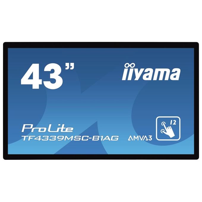 Iiyama ProLite TF4339MSC-B1AG Monitor Touch Screen 43'' 1920x1080 Pixel Multi-Touch Multi Utente Nero