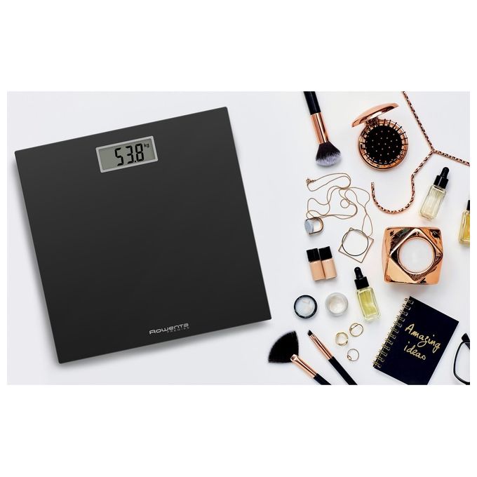 Rowenta Premiss BS1400 Bilancia Pesapersone Elettronica Quadrato Nero