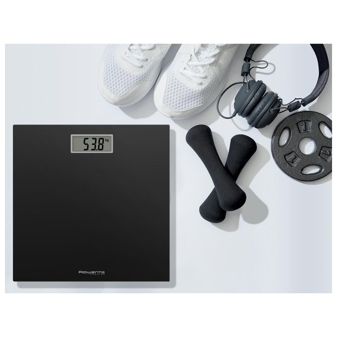 Rowenta Premiss BS1400 Bilancia Pesapersone Elettronica Quadrato Nero