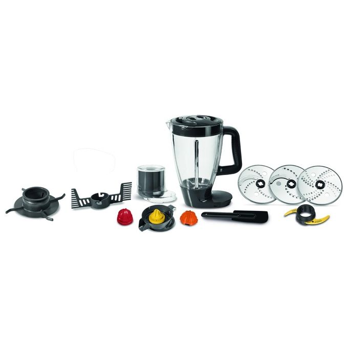 Moulinex FP825E Double Force Robot da Cucina Multifunzione All-in-One 3 Litri 1000W 6 Velocita'