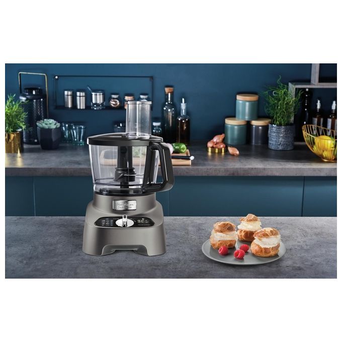 Moulinex FP825E Double Force Robot da Cucina Multifunzione All-in-One 3 Litri 1000W 6 Velocita'