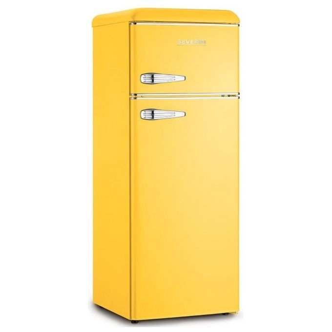 Severin KS 9953 Frigorifero Combinato Capacita' 209 litri Classe energetica E No Frost VEGGIBOX 148 cm Giallo