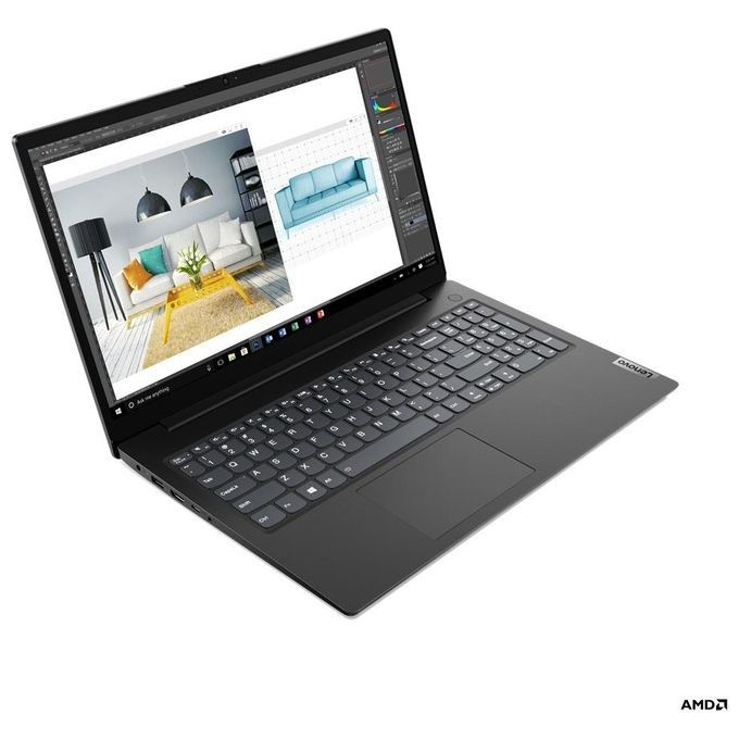 Lenovo V V15 5700U Notebook, Processore Amd Ryzen 7-5700u, Ram 8Gb, Hd 512Gb SSD, Display 15.6'', Windows 11 Pro