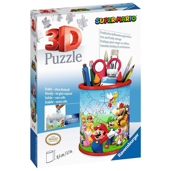 Ravensburger 3D Puzzle Portapenne di Super Mario