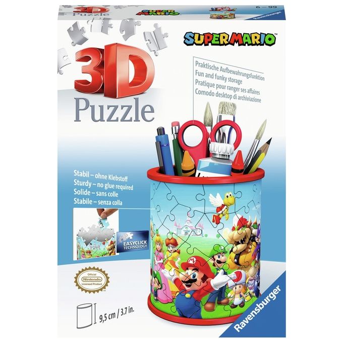 Ravensburger 3D Puzzle Portapenne di Super Mario