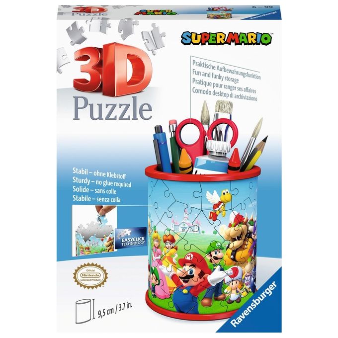Ravensburger 3D Puzzle Portapenne di Super Mario
