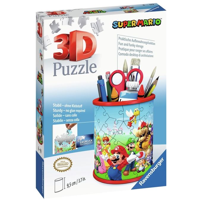 Ravensburger 3D Puzzle Portapenne di Super Mario