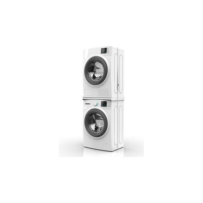 Meliconi Base Torre Slim L45 Kit di Sovrapposizione in Tecnopolimero per Lavatrice e Asciugatrice Slim Bianco