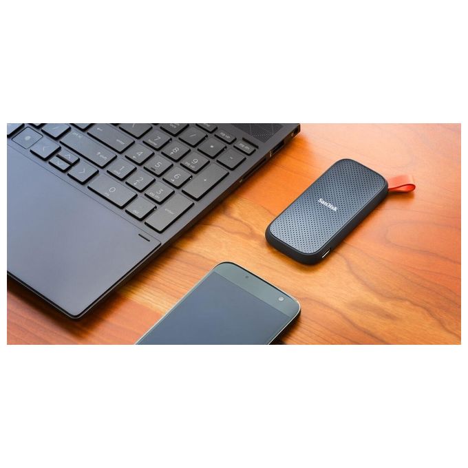 SanDisk SDSSDE30-480G-G25 480Gb Ssd Portatile Velocita' di Lettura Fino a 520MB-s