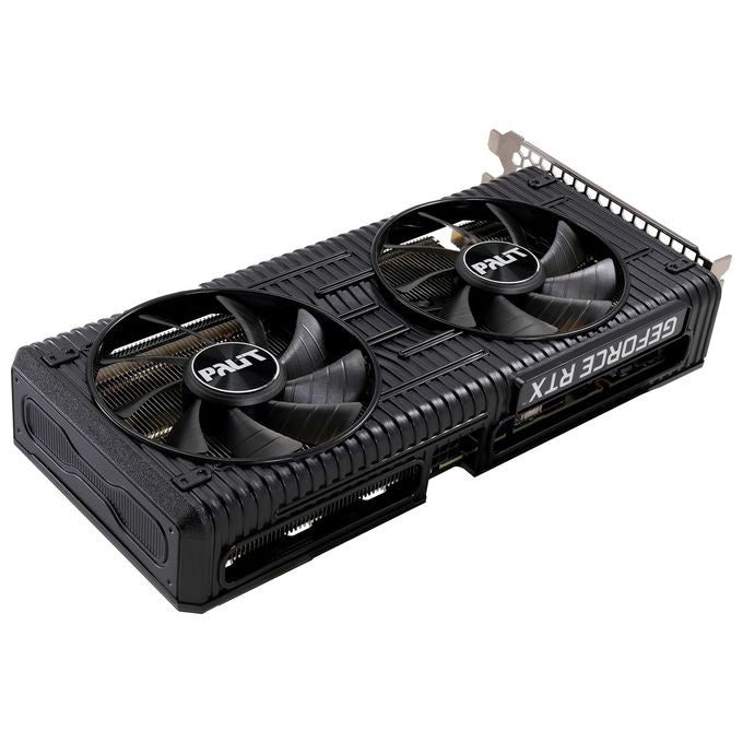 Palit GeForce RTX 3060 Dual 12GB GDDR6 scheda grafica 3584 Core 1320 MHz GPU 1777 MHz Boost Architettura Ampere 3 x DisplayPort HDMI Dual Fan con tecnologia 0-dB