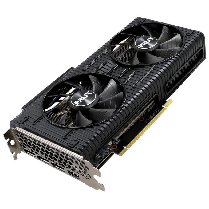 Palit GeForce RTX 3060 Dual 12GB GDDR6 scheda grafica 3584 Core 1320 MHz GPU 1777 MHz Boost Architettura Ampere 3 x DisplayPort HDMI Dual Fan con tecnologia 0-dB