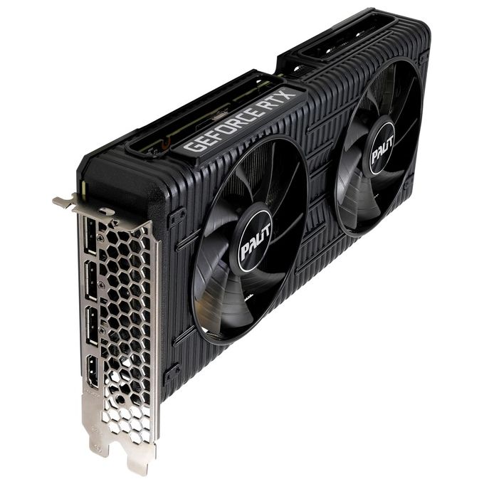 Palit GeForce RTX 3060 Dual 12GB GDDR6 scheda grafica 3584 Core 1320 MHz GPU 1777 MHz Boost Architettura Ampere 3 x DisplayPort HDMI Dual Fan con tecnologia 0-dB