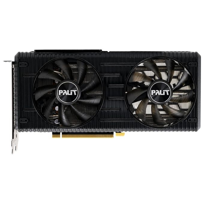 Palit GeForce RTX 3060 Dual 12GB GDDR6 scheda grafica 3584 Core 1320 MHz GPU 1777 MHz Boost Architettura Ampere 3 x DisplayPort HDMI Dual Fan con tecnologia 0-dB
