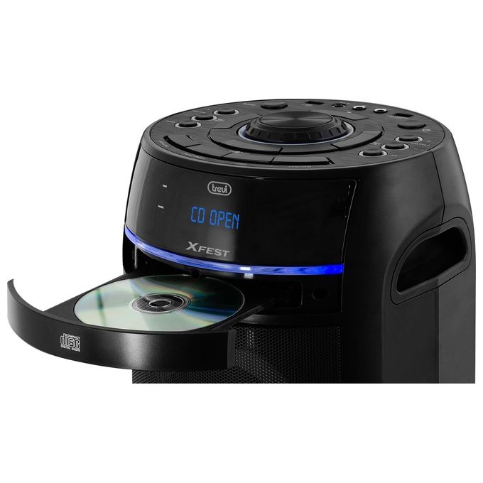 Trevi Sistema Audio XFEST XF 900 CD Amplificato 90W Bluetooth 2 Ingressi Microfono Usb
