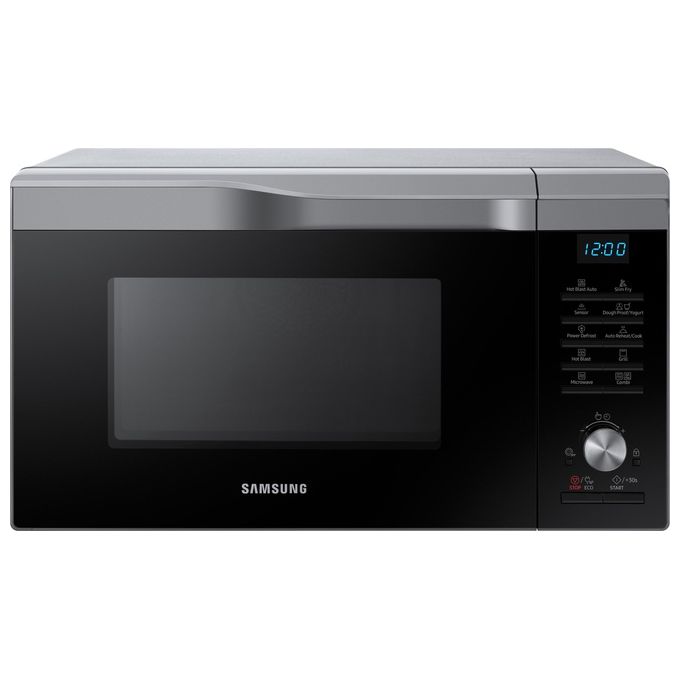 Samsung MC28M6085KS Microonde Combinato  capacita' 28 Litri 900 W Cottura Ventilata HotBlast Funzione Vapore Display LED Argento