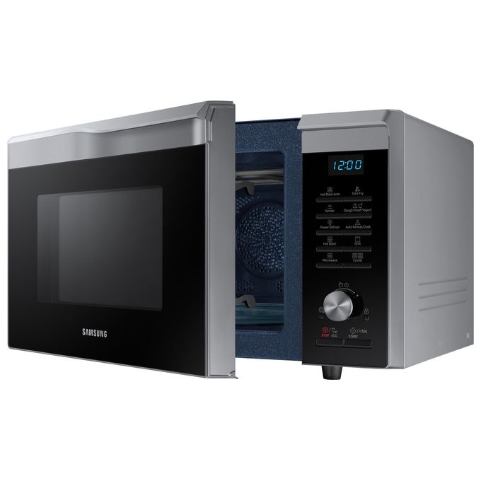 Samsung MC28M6085KS Microonde Combinato  capacita' 28 Litri 900 W Cottura Ventilata HotBlast Funzione Vapore Display LED Argento