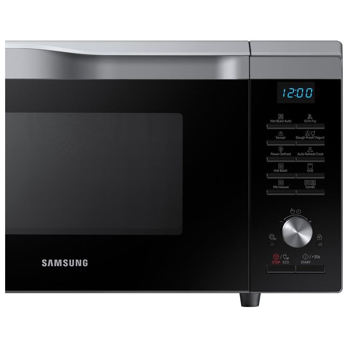 Samsung MC28M6085KS Microonde Combinato  capacita' 28 Litri 900 W Cottura Ventilata HotBlast Funzione Vapore Display LED Argento