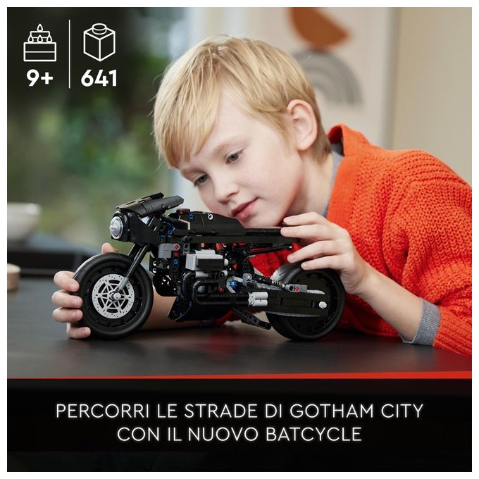 LEGO Technic 42155 THE BATMAN - BATCYCLE, Moto Giocattolo da Collezione, Modellino Motocicletta del Supereroe, Film del 2022
