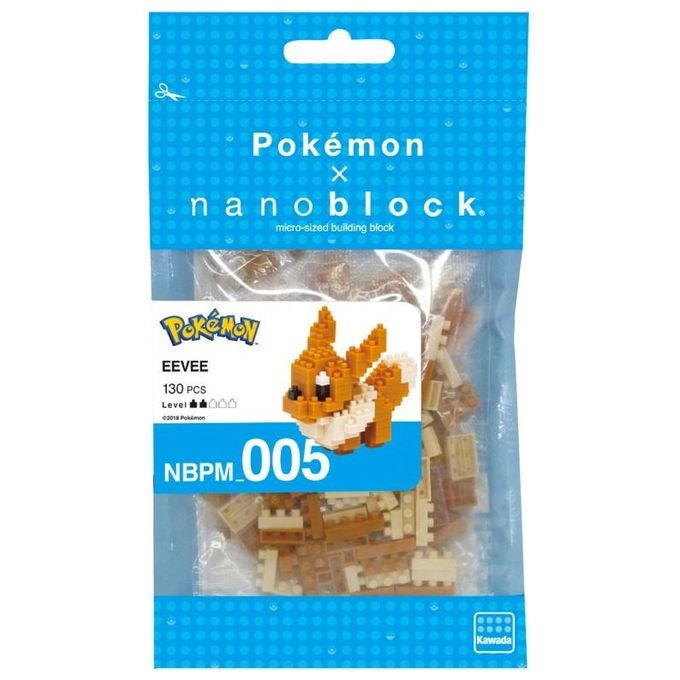 Nanoblock Pokemon Eevee Mini Statuina in Mattoncini