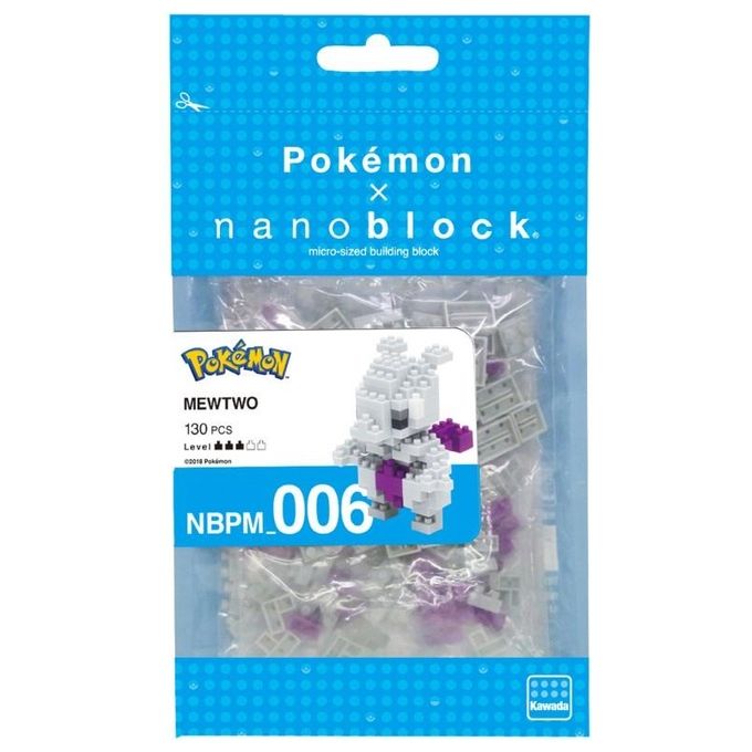 Nanoblock Pokemon Mewtwo Mini Statuina in Mattoncini
