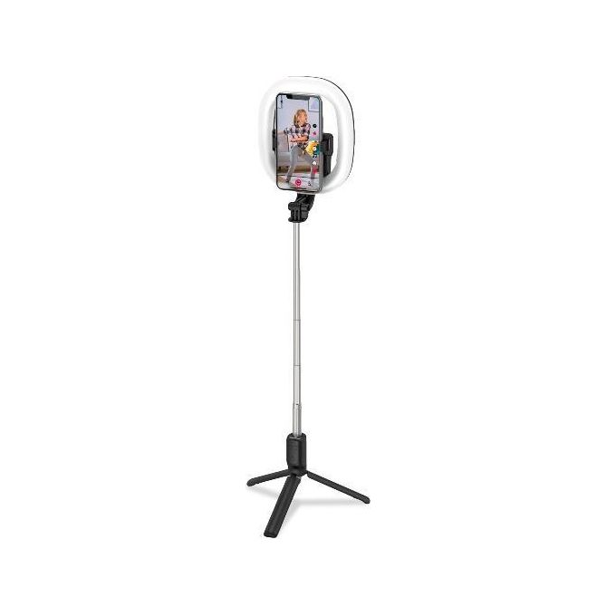 Celly CLICKRINGBTBK Ring Light 6 Tripod Bluetooth colore Nero