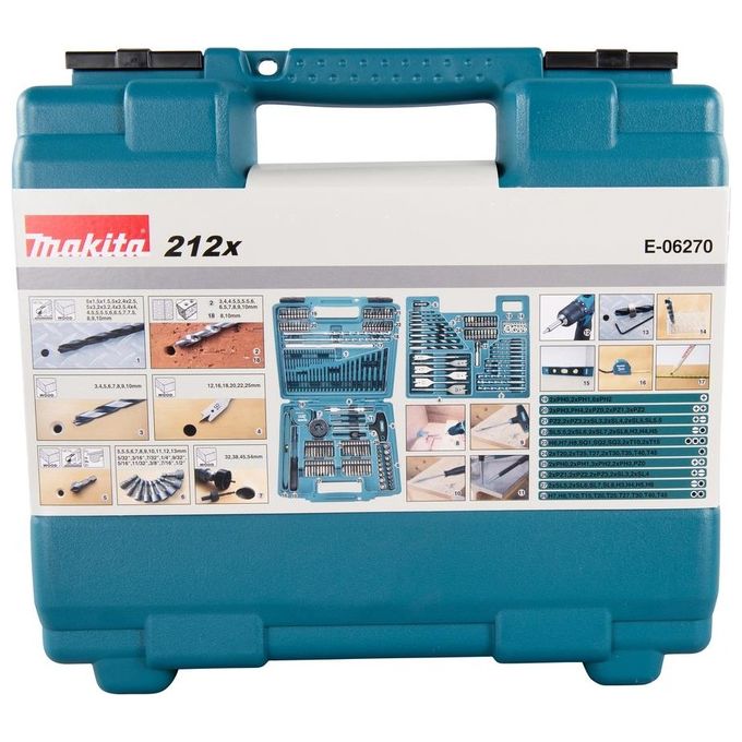 Makita E-06270 Set Punte Trapano 212 Pezzi
