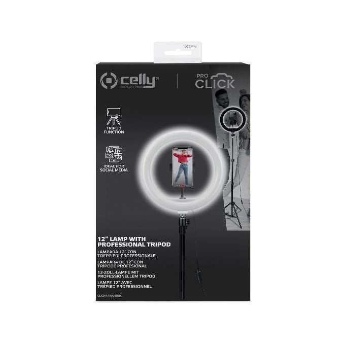 Celly Ring Light 12 Tripod Usb