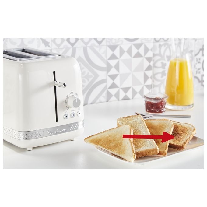 Moulinex Lt300 Toaster Soleil Tostapane 7 Livelli di Doratura Avorio