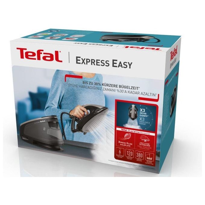 Tefal Express Easy SV6140E0 Ferro da Stiro a Caldaia 2200W 1.7 Litri Nero-Grigio