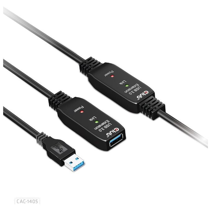 Club3d CAC-1405 Cavo USB 10mt USB 3.2 Gen 2 USB A Nero