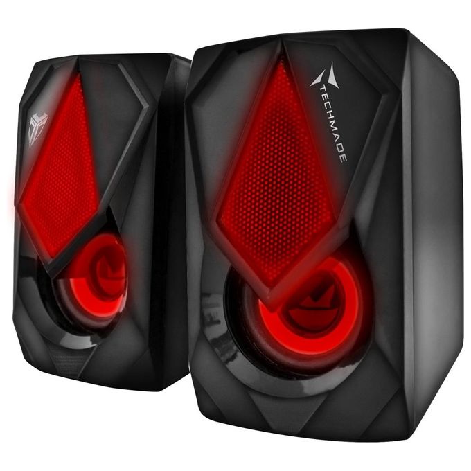 Techmade Multimedia Speaker Gaming Led UsbJack 3.5mm 3 Colors