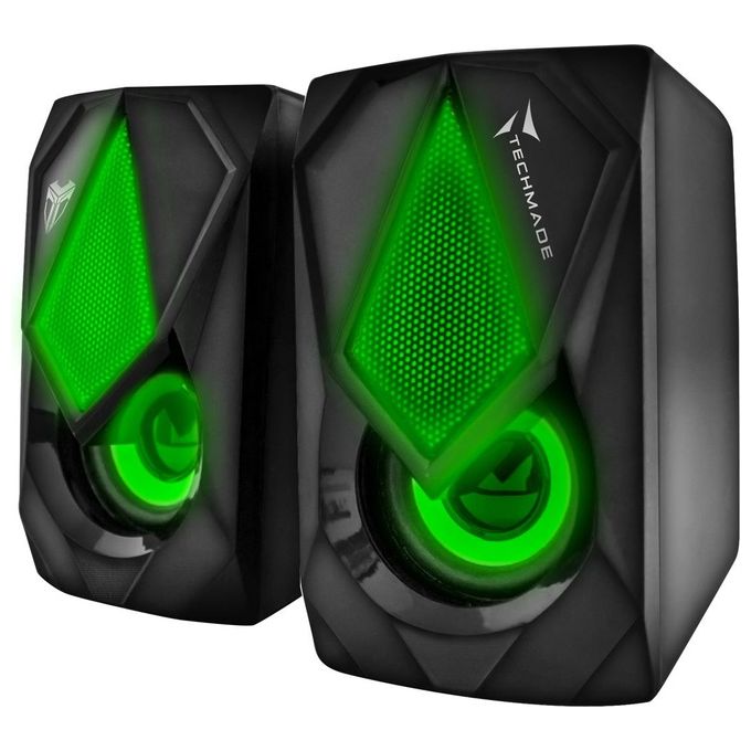 Techmade Multimedia Speaker Gaming Led UsbJack 3.5mm 3 Colors