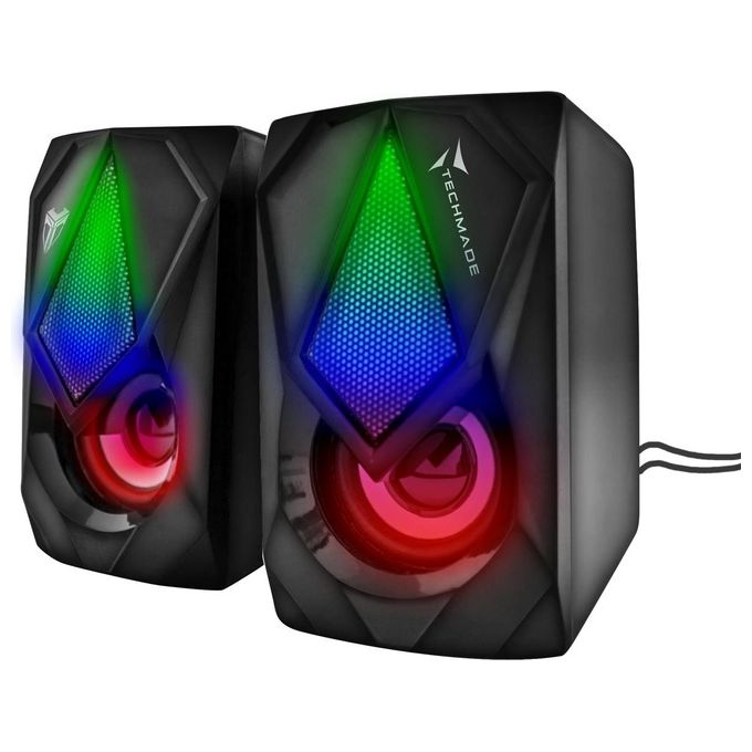 Techmade Multimedia Speaker Gaming Led UsbJack 3.5mm 3 Colors