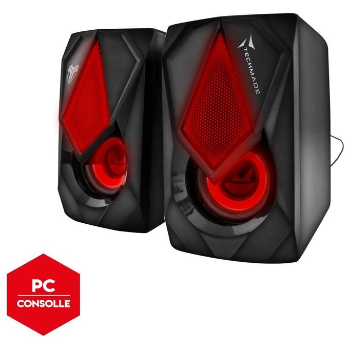 Techmade Multimedia Speaker Gaming Led UsbJack 3.5mm 3 Colors