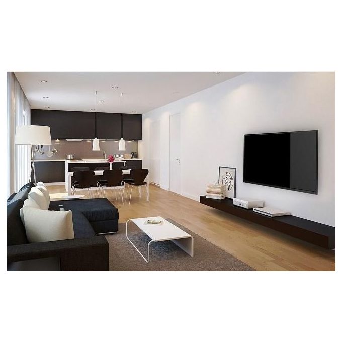 Meliconi Flag Tv Supporto a Bandiera per Tv 49-75'' Vesa 200-300-400-600 Nero