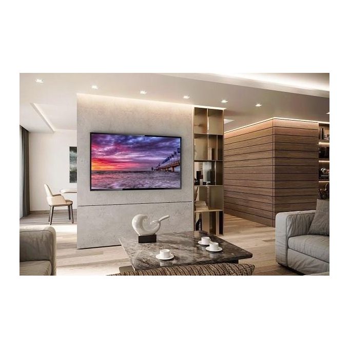 Meliconi Flag Tv Supporto a Bandiera per Tv 49-75'' Vesa 200-300-400-600 Nero