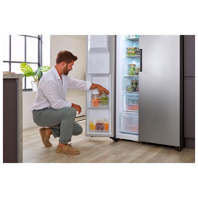 Samsung RS67A8810S9 Serie 8000 Frigorifero Side by Side Capacita' 652 Litri Classe Energetica F (A+) No Frost Premium Multiflow Plus Twin Cooling Plus 178 cm Refined Inox