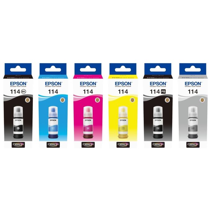 Epson 114 Ecotank Grey Ink Bottle Cartuccia d'Inchiostro