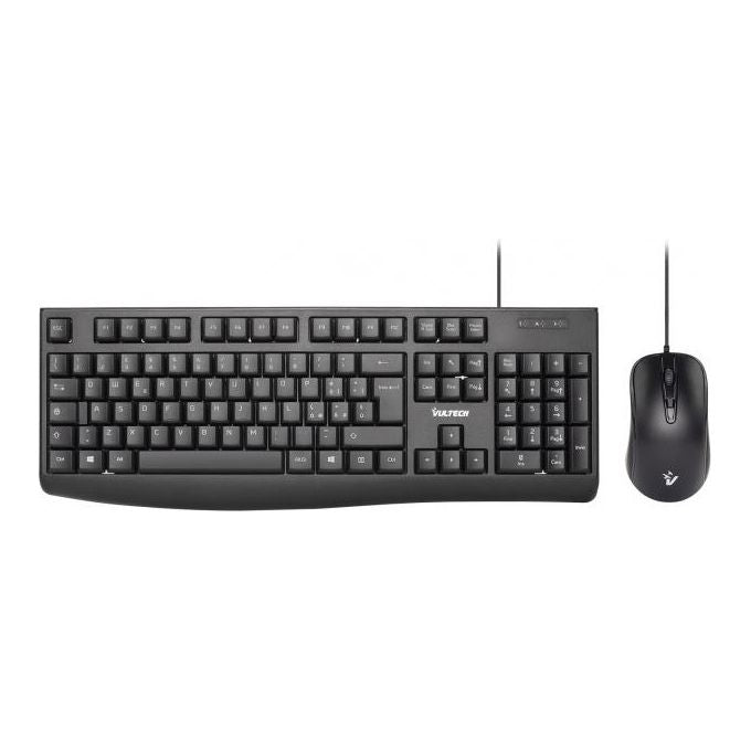 Vultech KM-821 Kit Tastiera e Mouse con Filo