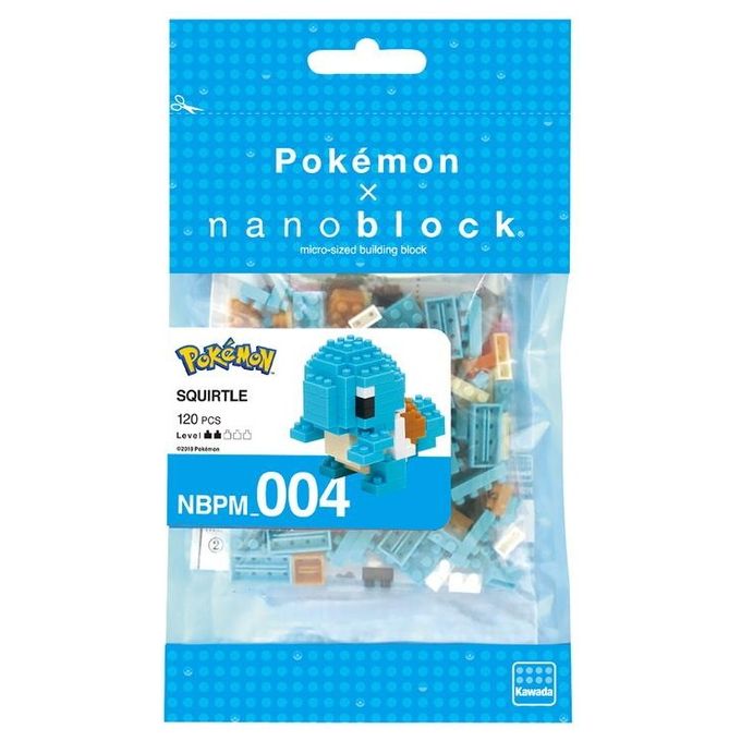 Nanoblock Pokemon Squirtle Mini Statuina in Mattoncini
