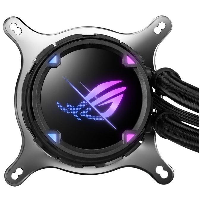 ASUS ROG Strix LC II 240 ARGB Dissipatore a Liquido All-In-One, Due Ventole ROG da 120mm RGB, Illuminazione ARGB, LGA 1700-1200-1150-1151-1152-1155-1156-2011-2066 e AMD AM4-TR4, Nero