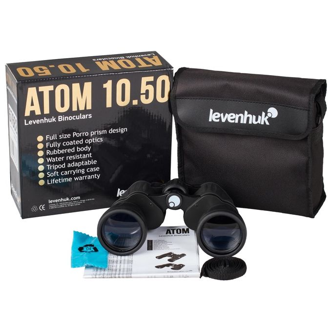 Levenhuk Atom Binocolo 10x50
