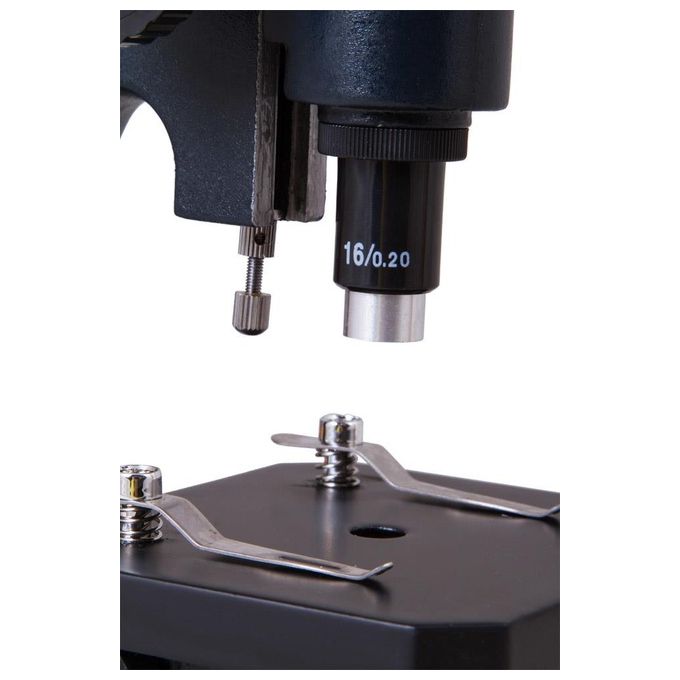 Levenhuk 2S NG Microscopio Monoculare con Specchio Piano-Concavo