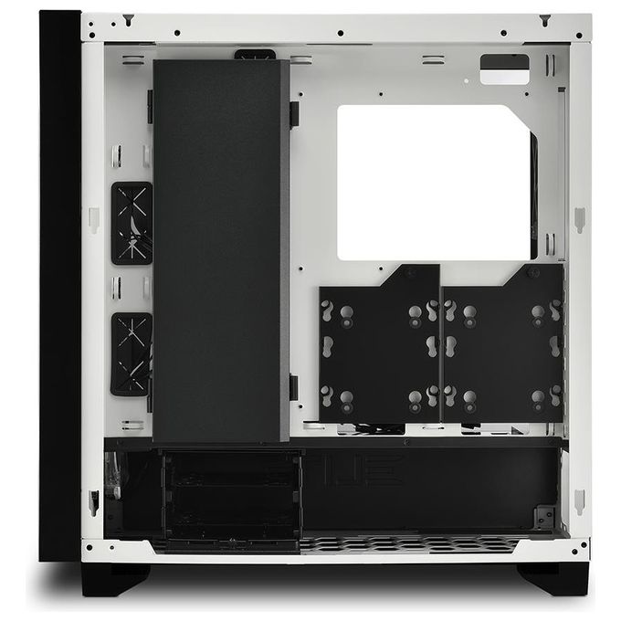 Sharkoon Elite Shark CA300H White Case Atx Vetro Temperato 8 Slot Espansione