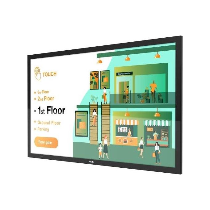NEC MultiSync M431 Pannello Piatto per Segnaletica Digitale 43'' LCD 500 cd-m² 4K Ultra HD Nero Touch Screen